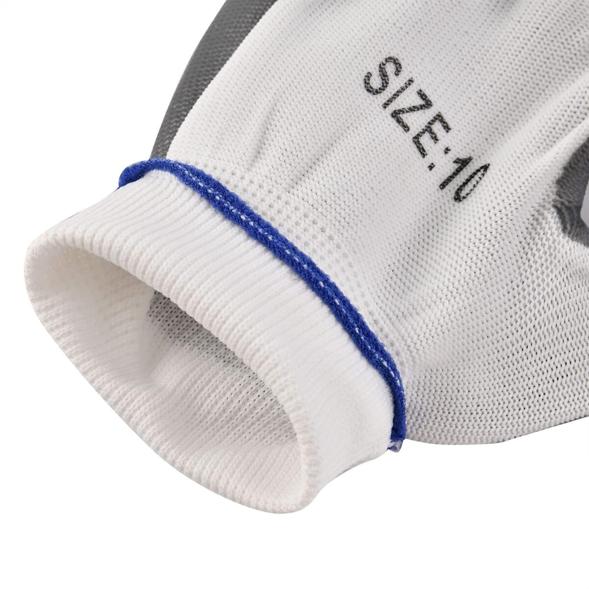 Set of 6 Pairs Grey Nylon Nitrile Garden Gloves (Size 10) image number 6