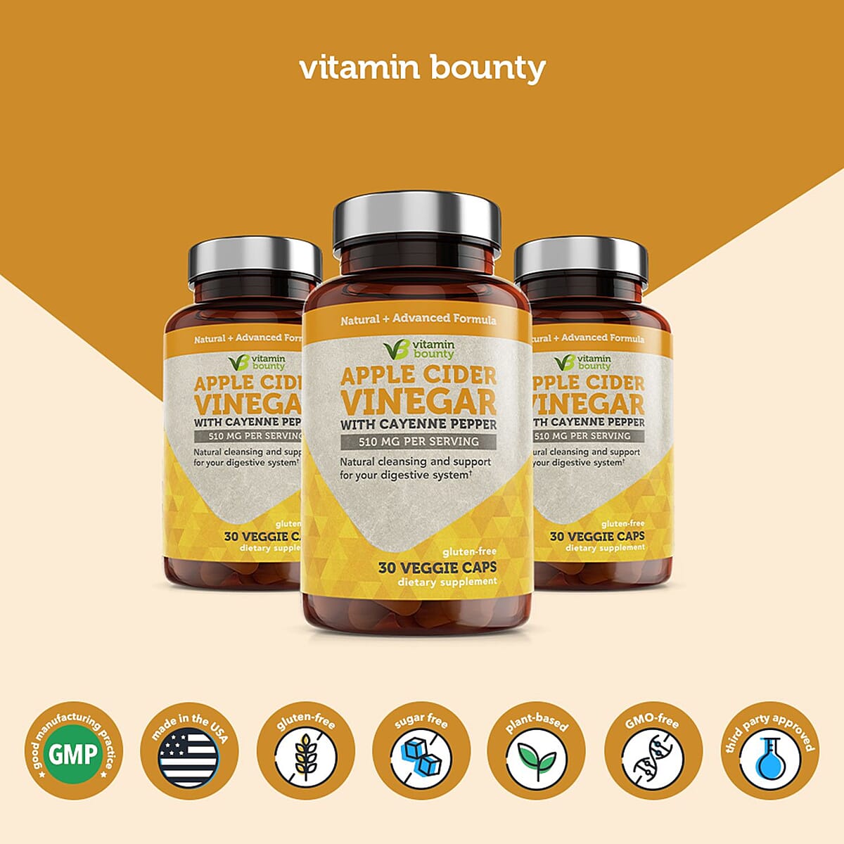 Vitamin Bounty Apple Cider Vinegar image number 2