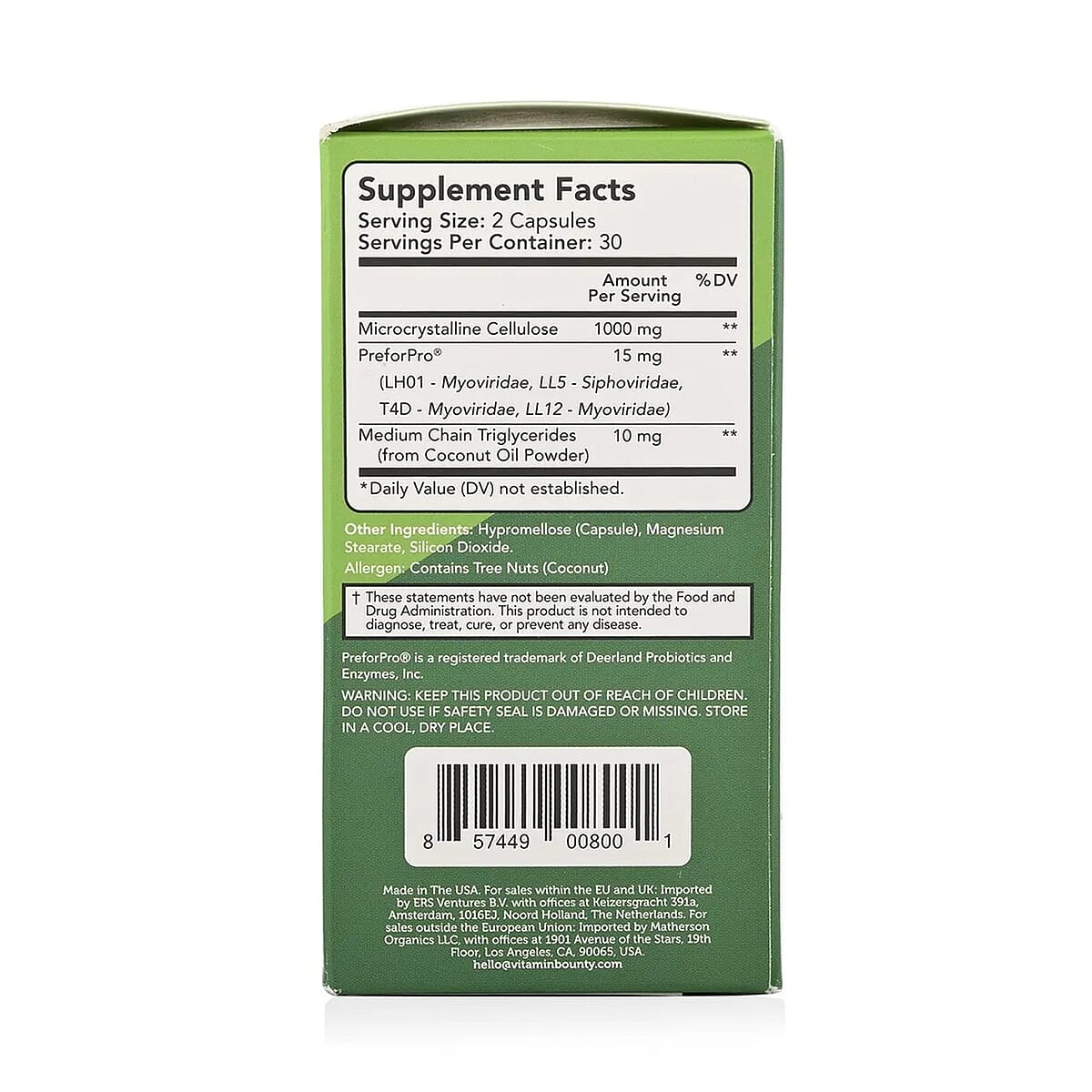 Vitamin Bounty Prebiotic Fiber Digestive Support (Del. in 10-15 Days) image number 5
