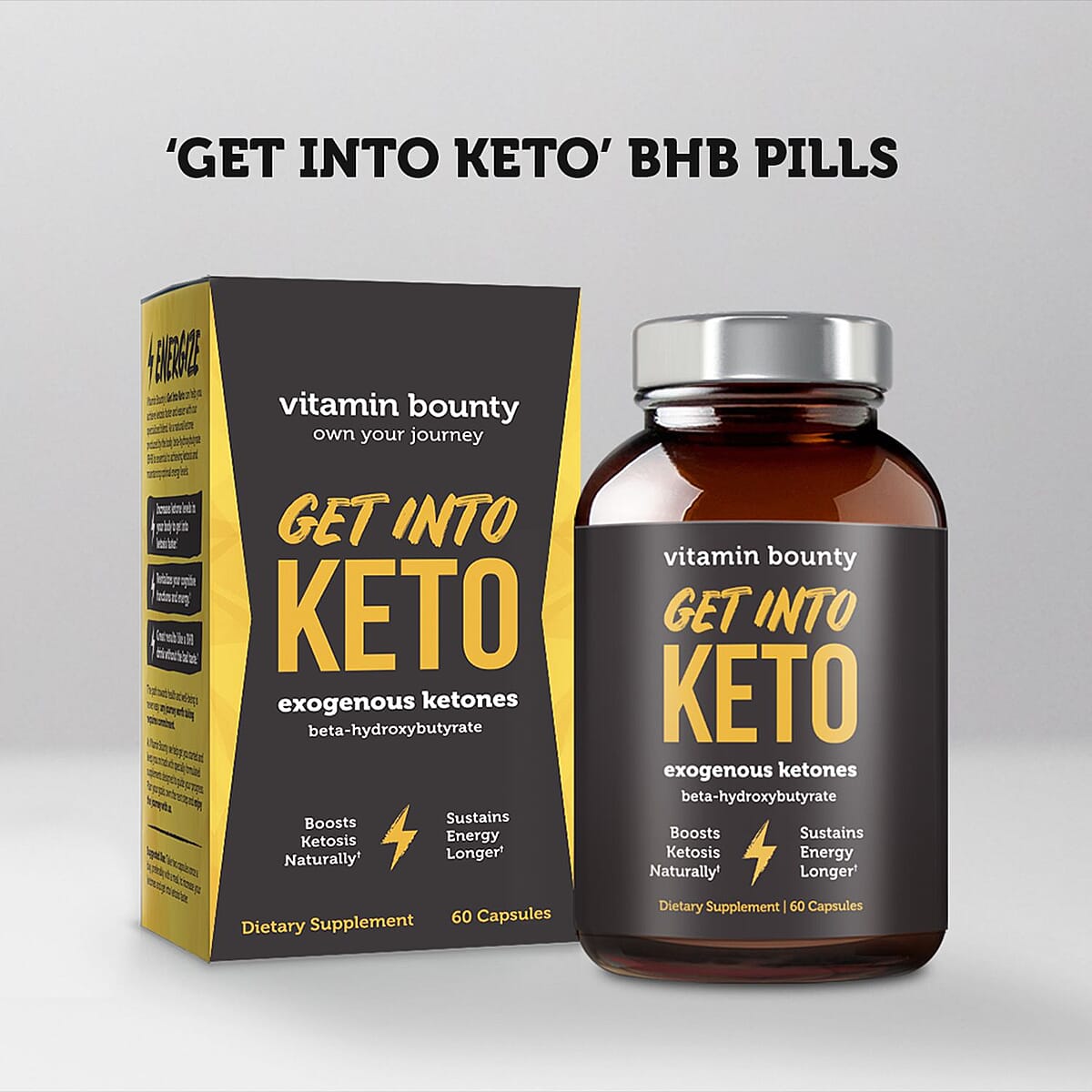 Vitamin Bounty Get Into Keto - BHB Exogenous Ketones image number 1