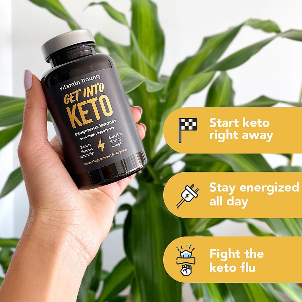 Vitamin Bounty Get Into Keto - BHB Exogenous Ketones image number 2