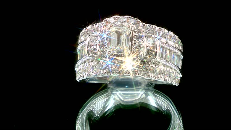 14K White Gold G-H SI3 Diamond Ring 9.10 Grams 3.00 ctw (Delivery in 10-15 Business Days)
