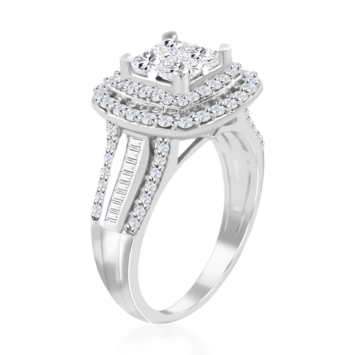 10K White Gold Diamond Ring 5.70 Grams 1.75 ctw (Delivery in 10-15 Business Days) image number 3