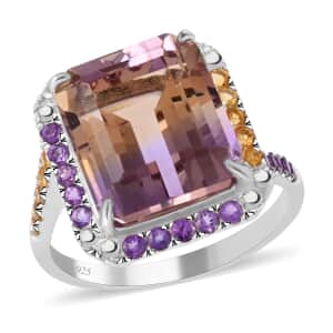 Premium Anahi Ametrine and Multi Gemstone Ring in Sterling Silver (Size 7.0) 10.00 ctw