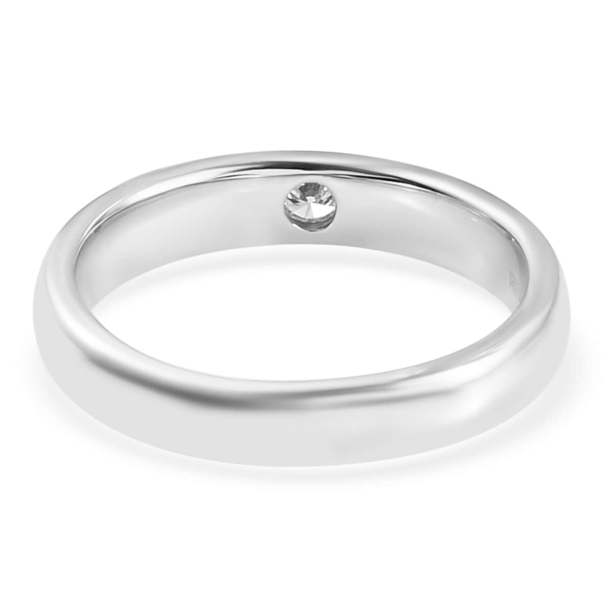 IGI Certified RHAPSODY 950 Platinum E-F VS Diamond Band Ring (Size 8.0) 6.75 Grams 0.10 ctw image number 4