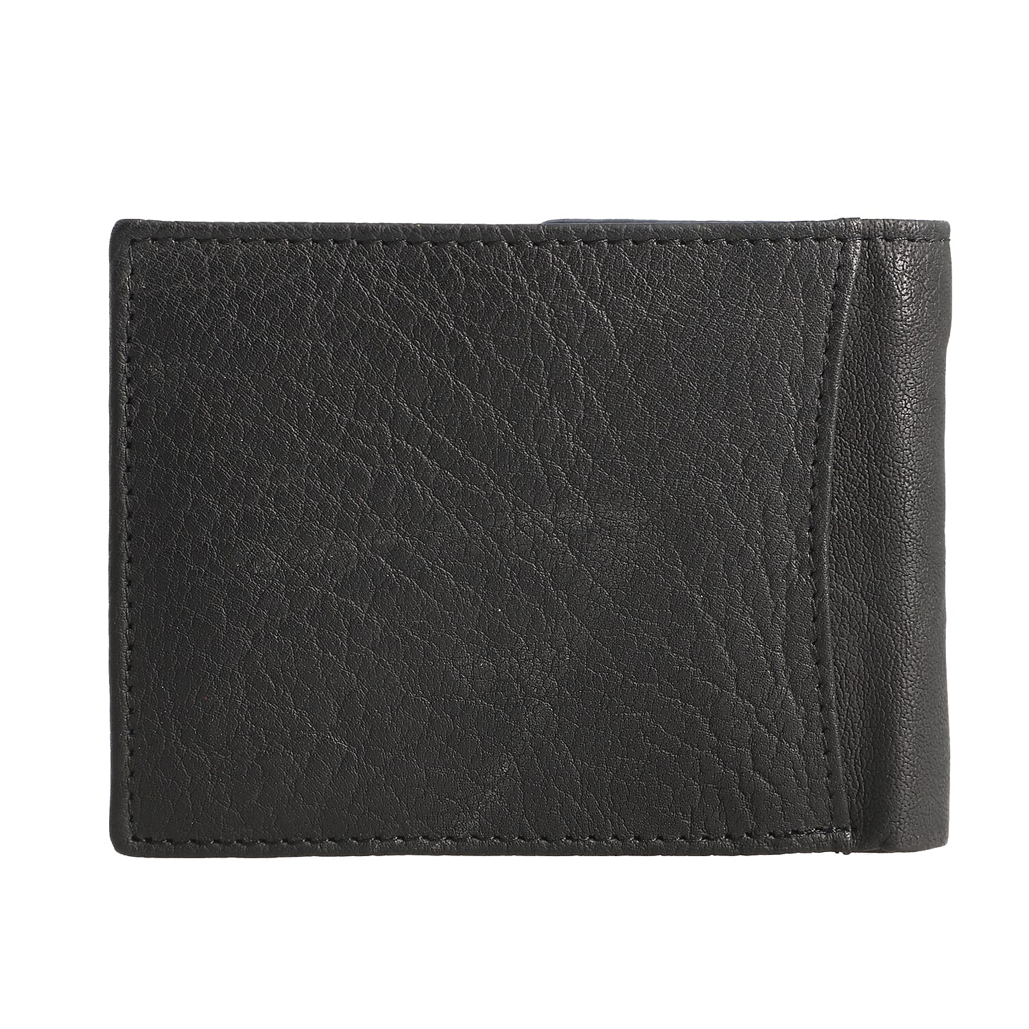 Passage Black Genuine Leather RFID Bi-Fold Men's Wallet