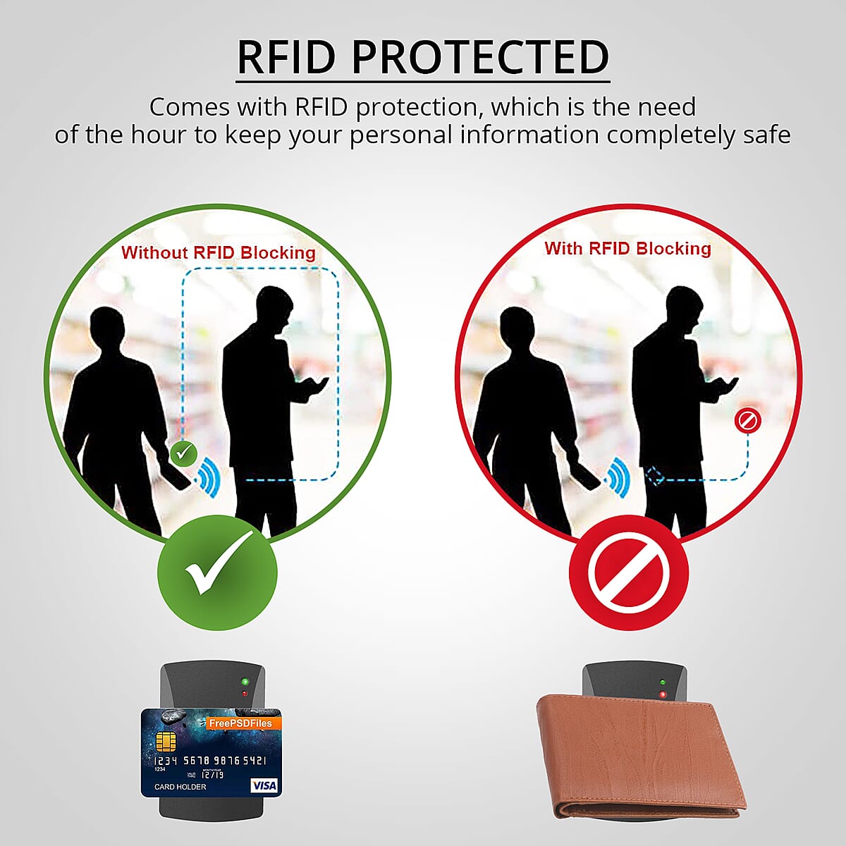 Passage Cognac Genuine Leather RFID Bi-Fold Men's Wallet image number 1