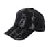 Black Color Sequin Baseball Cap | Designer Baseball Sun Cap | Outdoor Polyester Cap image number 4