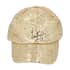 Gold Color Sequin Baseball Cap | Designer Baseball Sun Cap | Outdoor Polyester Cap image number 0