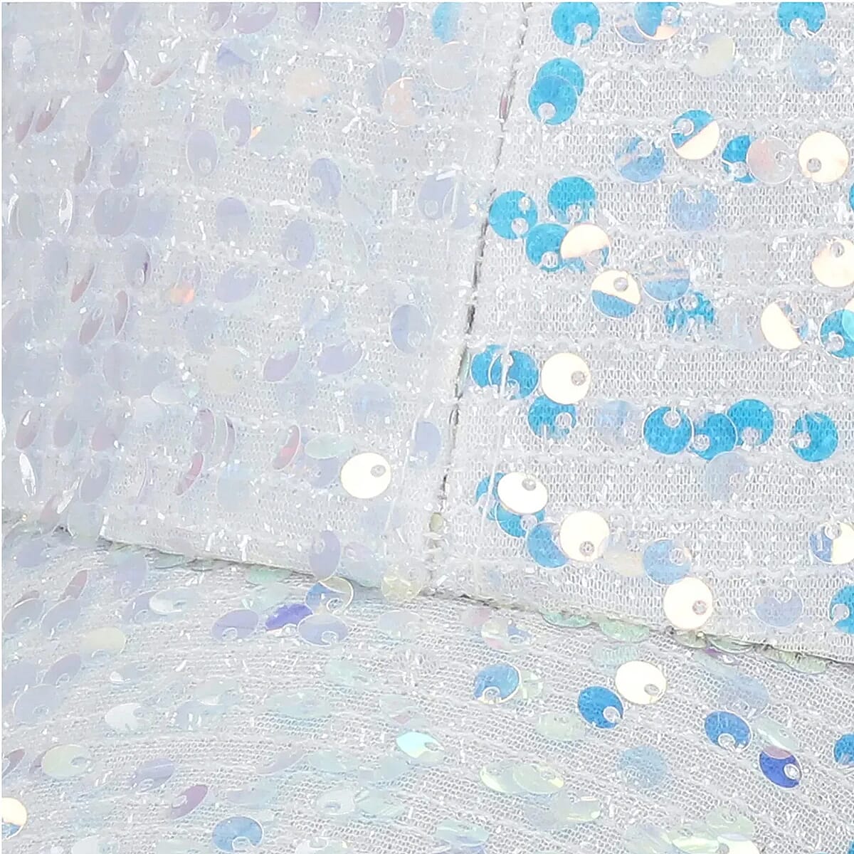 White Color Sequin Baseball Cap | Designer Baseball Sun Cap | Outdoor Polyester Cap image number 6