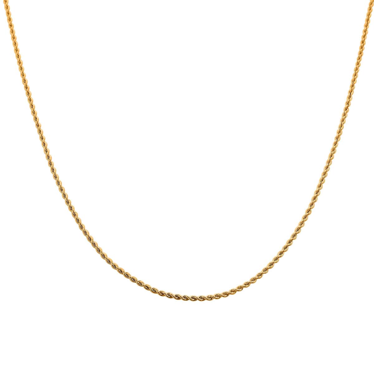 22K Yellow Gold 3.5mm Rope Necklace 22 Inches 5.40 Grams image number 2
