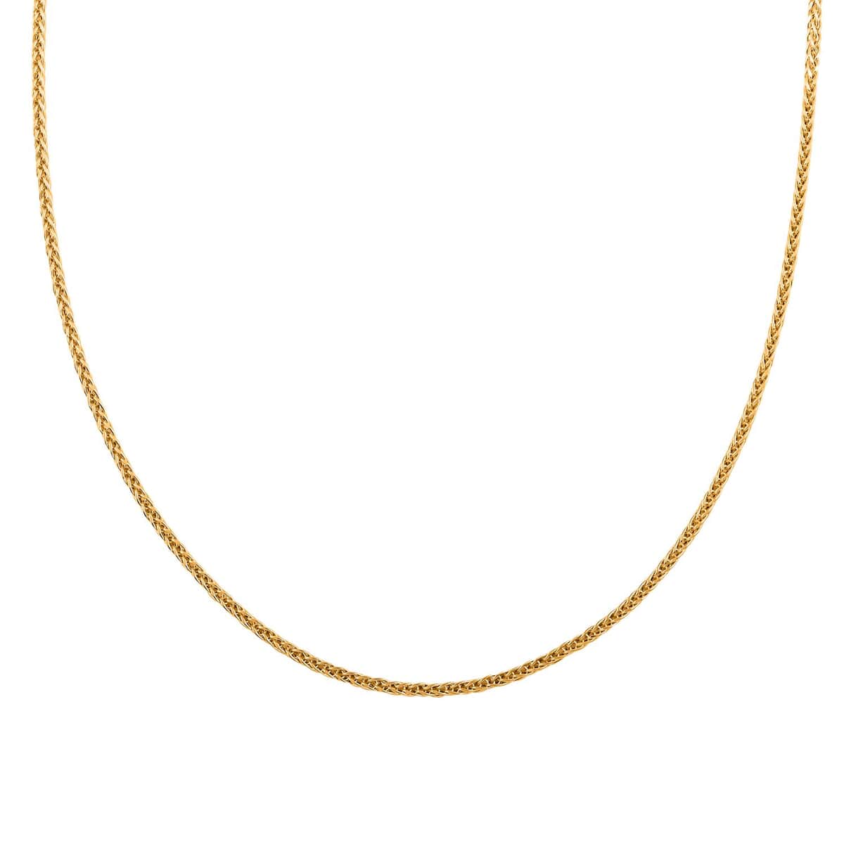 22K Yellow Gold 3.5mm Spiga Necklace 22 Inches 4.80 Grams image number 0