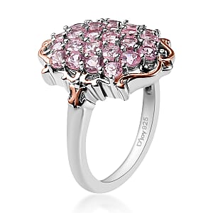 Narsipatnam Purple Spinel Ring in Vermeil Rose Gold and Platinum Over Sterling Silver (Size 8.0) 1.65 ctw