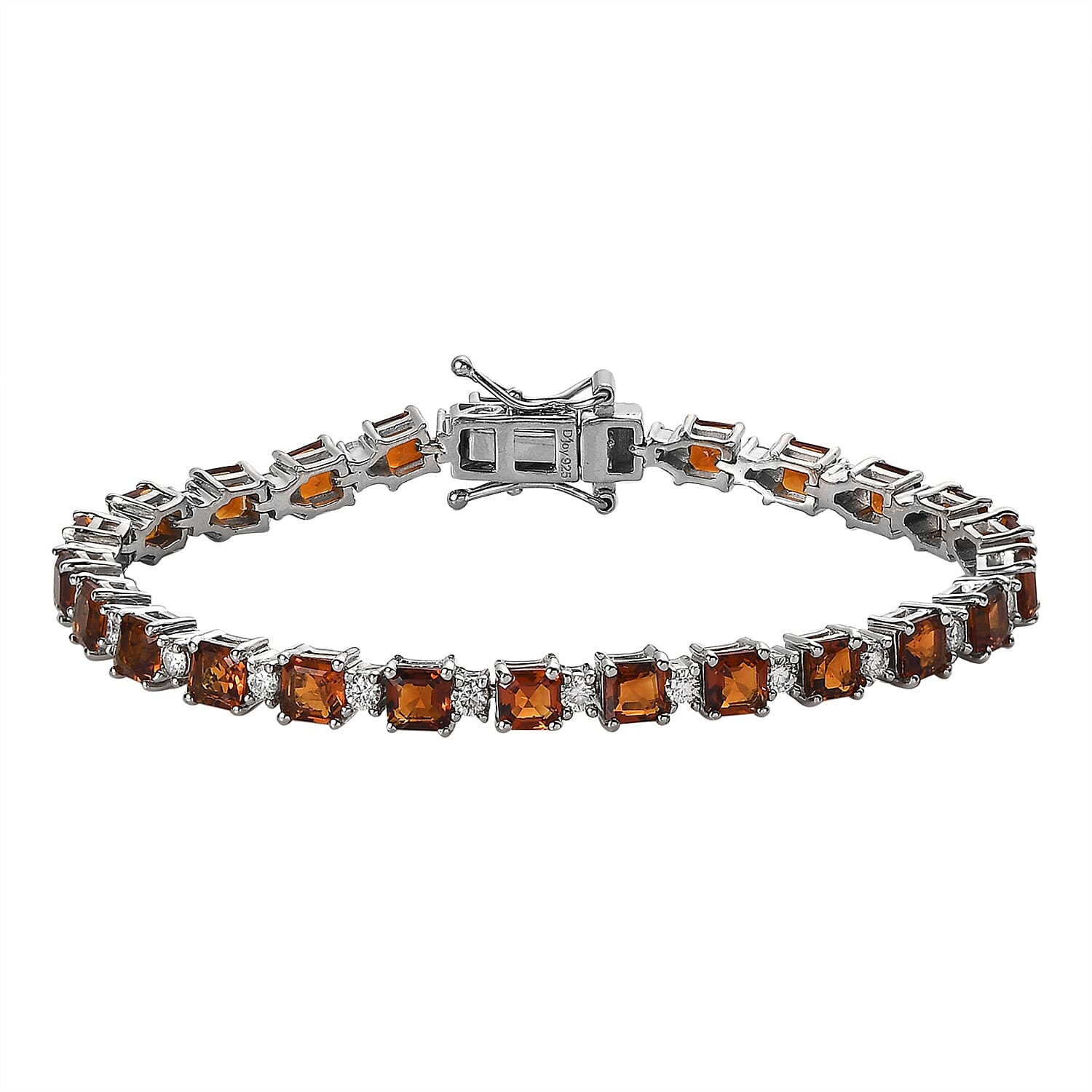 Buy Asscher Cut Brazilian Cherry Citrine and Moissanite