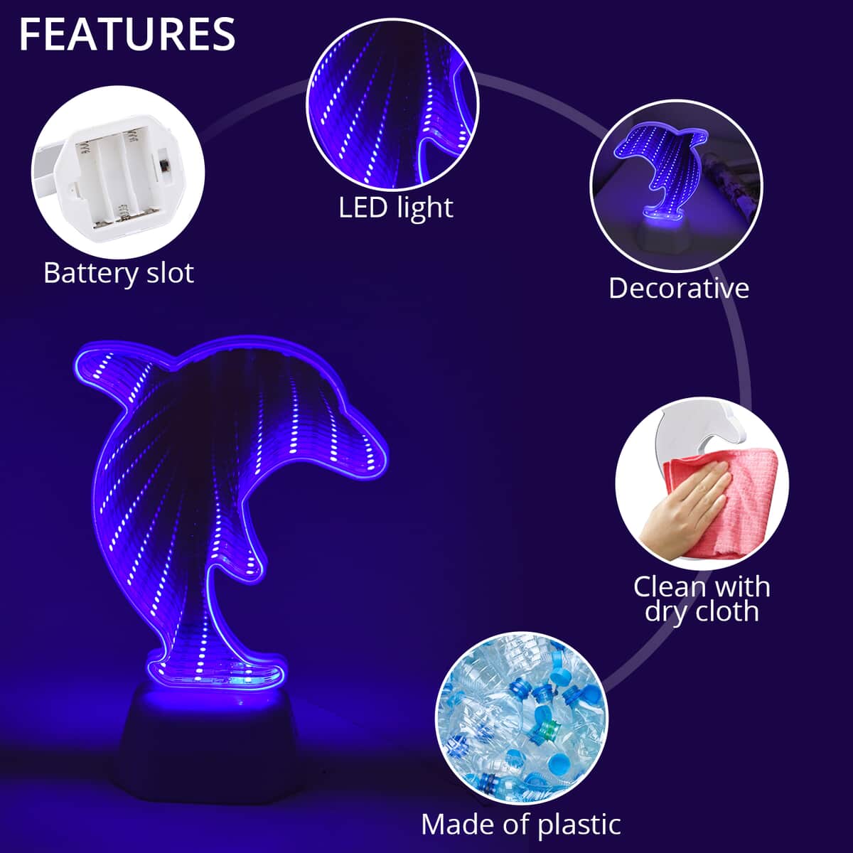 Buy Lightning Bowl White Motion Activated Color Changing Toilet UV Light  (3xAAA Battery Not Included) at ShopLC.