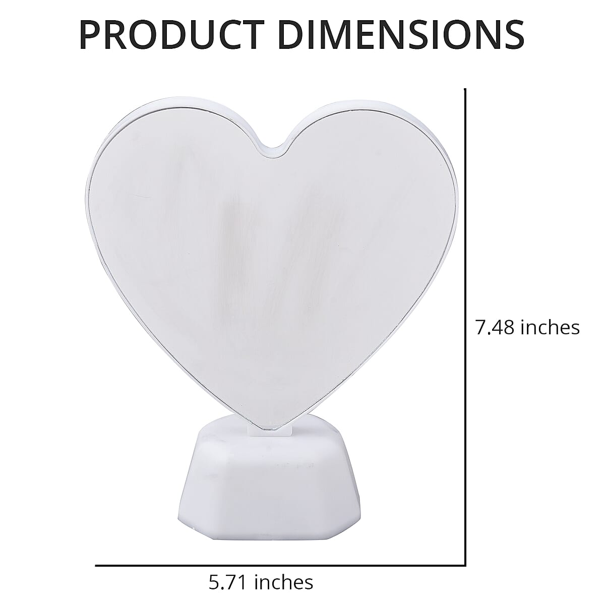 White Heart Inspired LED Tunnel Light (3xAA Battery Not Included) image number 3