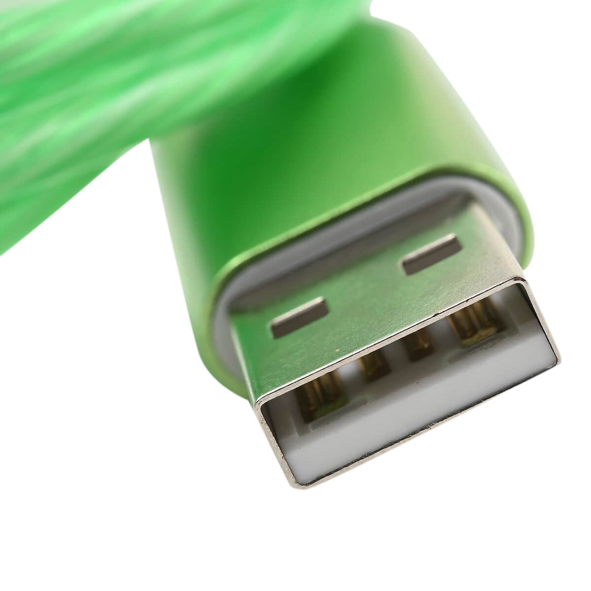 Green 3 in 1 Magnetic USB Cable with Flowing LED light image number 5