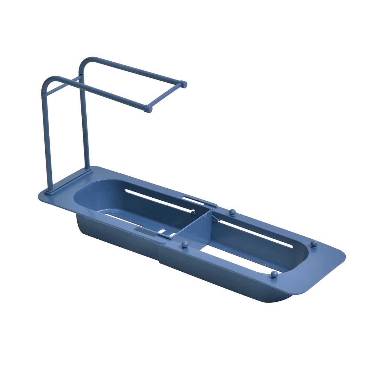 Set of 2 Blue Extensible Sink Storage Rack image number 0