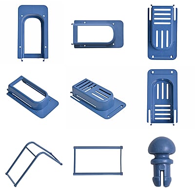 Set of 2 Blue Extensible Sink Storage Rack
