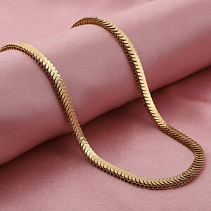 Snake Chain Necklace in ION Plated Yellow Gold Stainless Steel 20.50 Grams 24-26 Inches