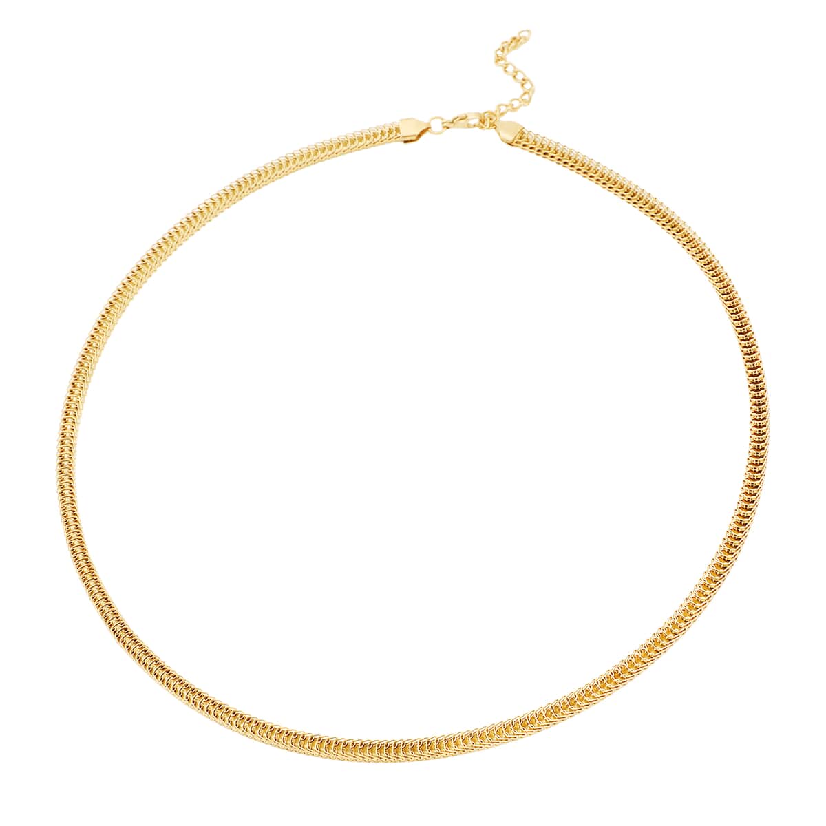 Snake Chain Necklace 24-26 Inches in ION Plated Yellow Gold Stainless Steel 20.50 Grams image number 3
