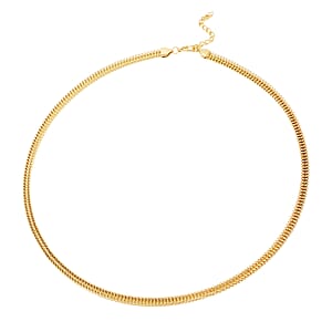 Snake Chain Necklace in ION Plated Yellow Gold Stainless Steel 20.50 Grams 24-26 Inches