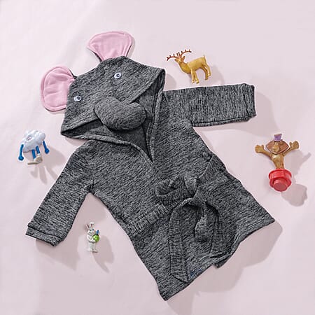 Dark Gray & Pink Elephant - Product card gallery slide 2 (10177028981049)