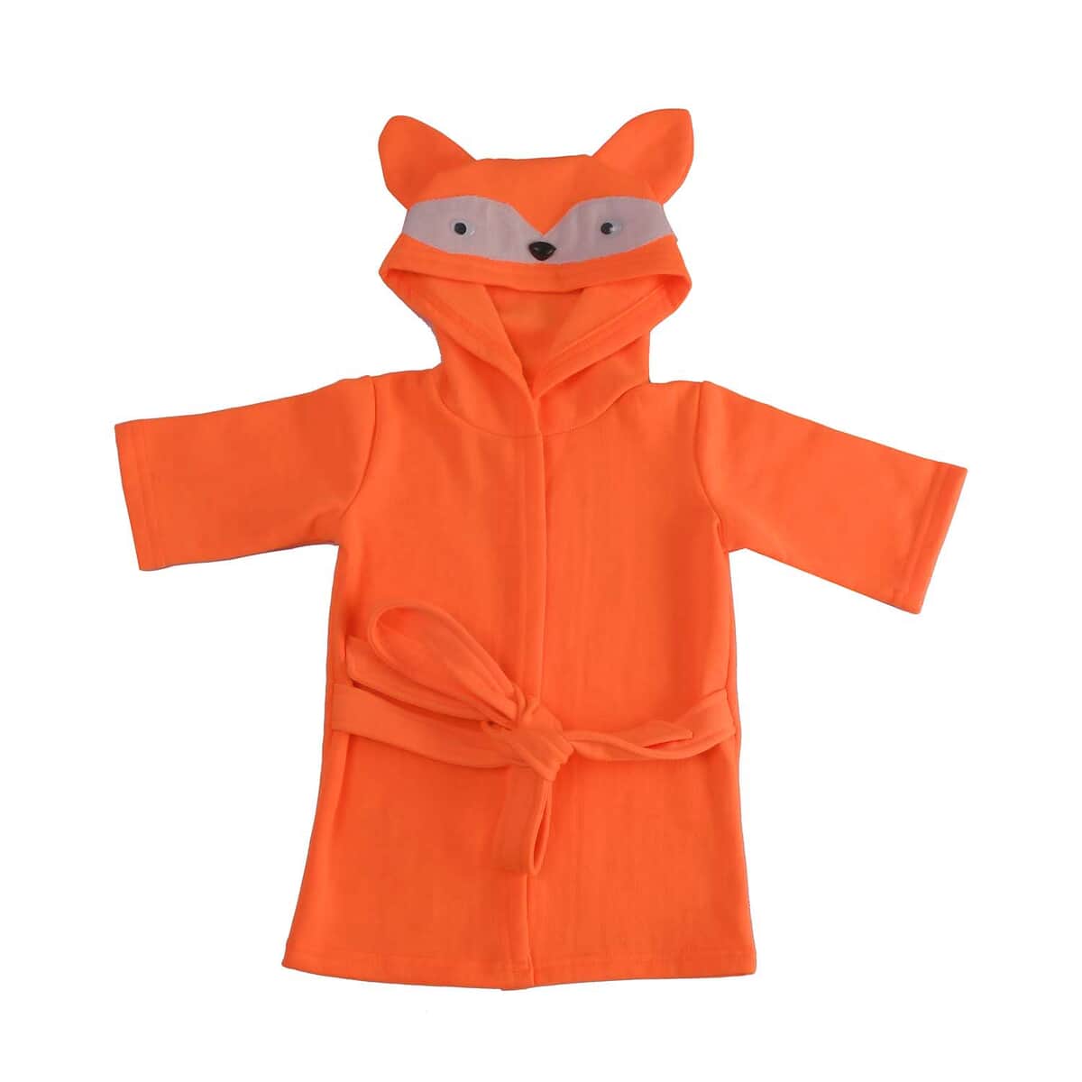 Orange Squirrel Pattern 100% Cotton Knitted Soft Hooded Toddler Baby Bath Towel , Cotton Bath Towel , Towel with Hood , Baby Towels , Bathroom Towels image number 0