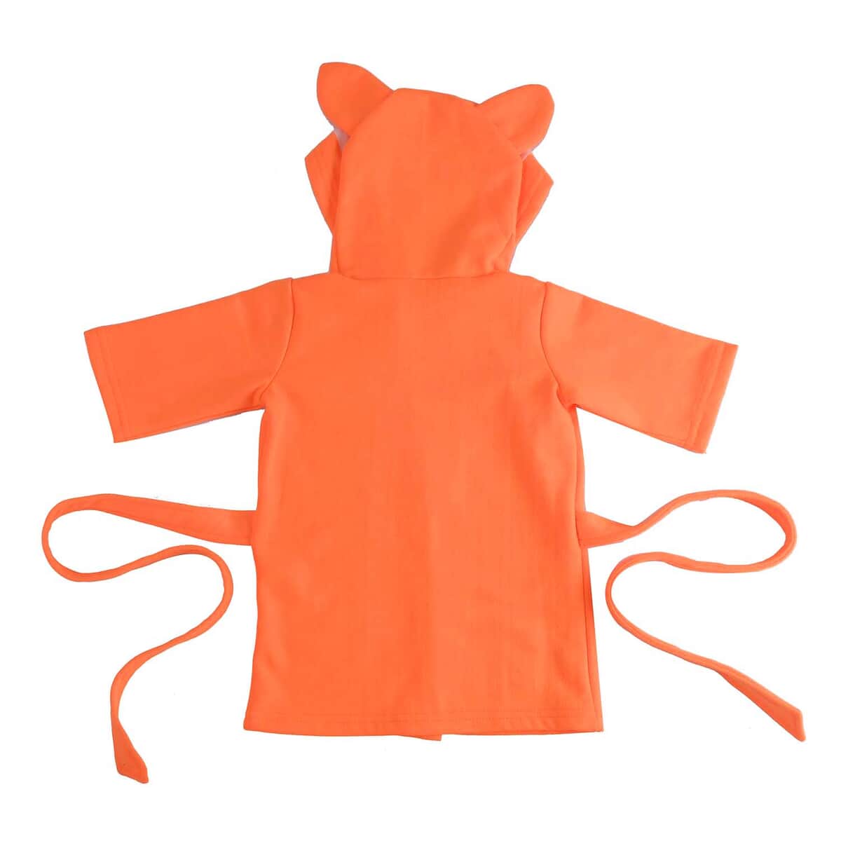 Orange Squirrel Pattern 100% Cotton Knitted Soft Hooded Toddler Baby Bath Towel , Cotton Bath Towel , Towel with Hood , Baby Towels , Bathroom Towels image number 4