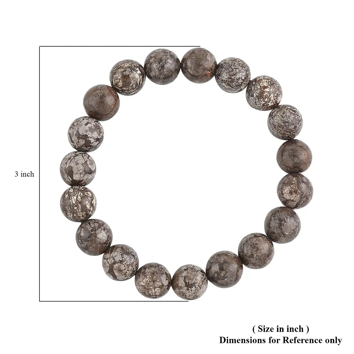 Brown Snowflake Obsidian Beaded Stretch Bracelet 150.00 ctw, Adjustable Beads Bracelet, Beads Jewelry, Stretchable Bracelet