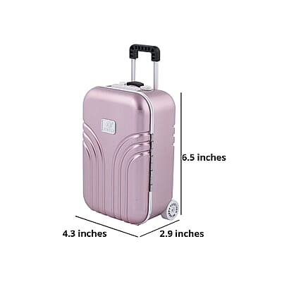 Suitcase Music Jewelry Box With Mirror and Dancer - Lilac