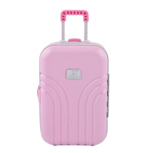 Suitcase Music Jewelry Box With Mirror and Dancer - Pink