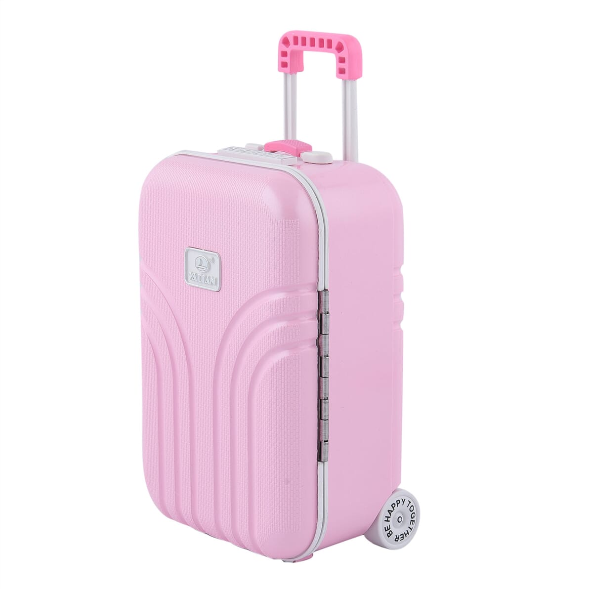 Suitcase Music Jewelry Box With Mirror and Dancer - Pink image number 1