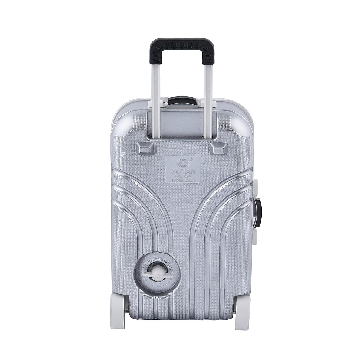 Suitcase Music Jewelry Box With Mirror and Dancer - Silver image number 6