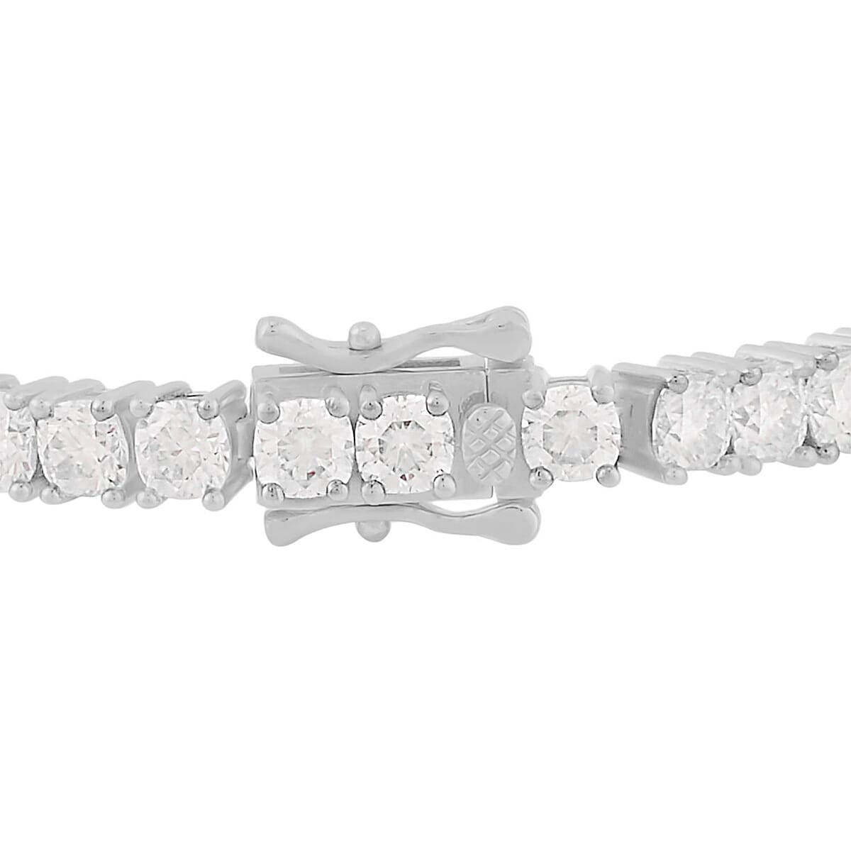 Moissanite Tennis Bracelet in Platinum Over Sterling Silver (8.00 In) 15.50 ctw image number 2