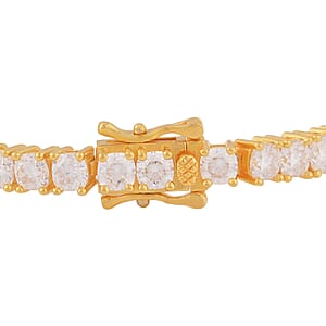 Moissanite Tennis Bracelet in Vermeil Yellow Gold Over Sterling Silver (7.25 In) 14.00 ctw