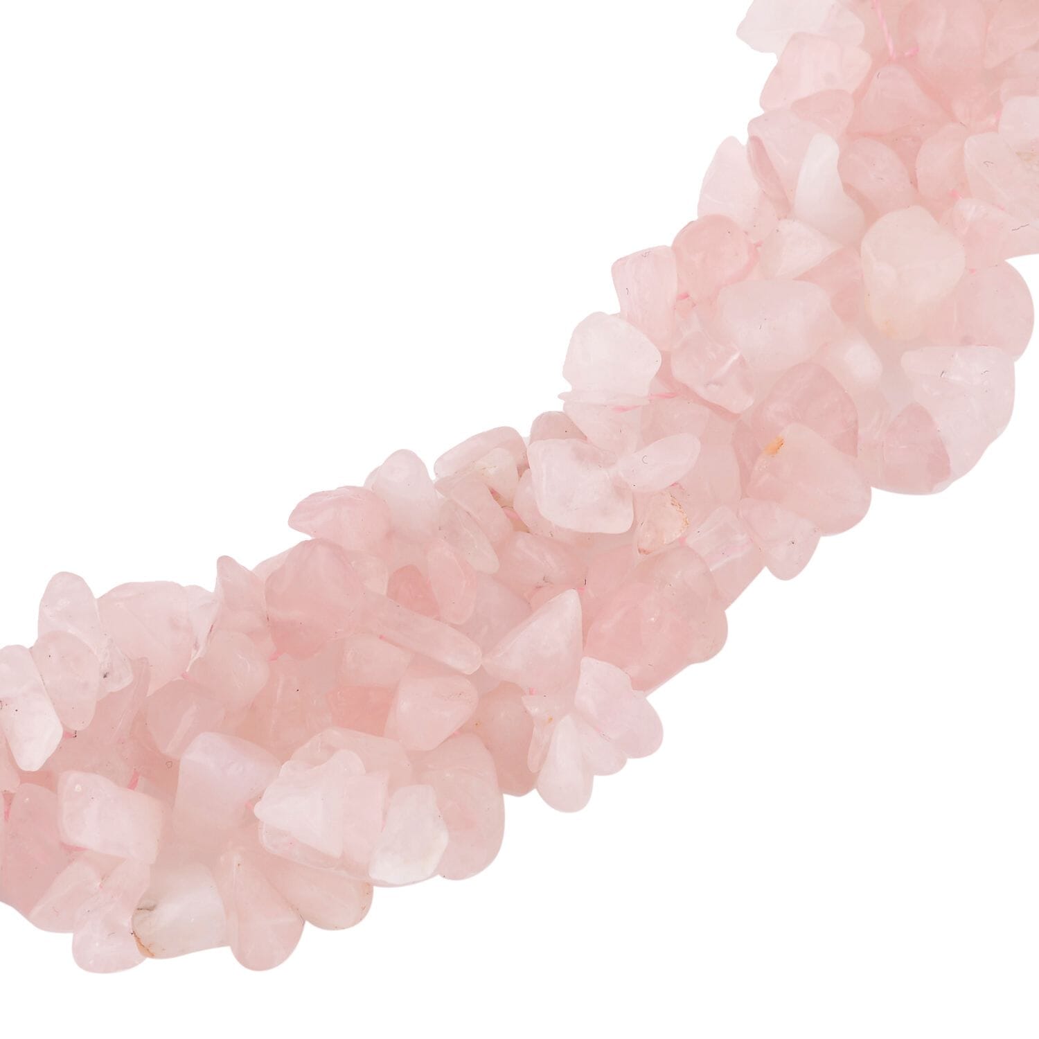 Rose quartz hot sale chip necklace