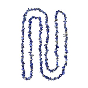 Lapis Lazuli Chips Endless Necklace 60 Inches 250.00 ctw