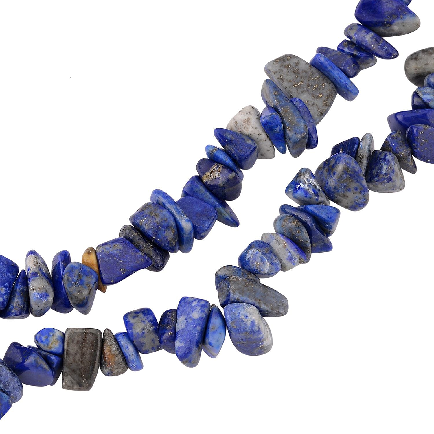 Lapis Lazuli Chips Endless Necklace 60 Inches 250.00 ctw