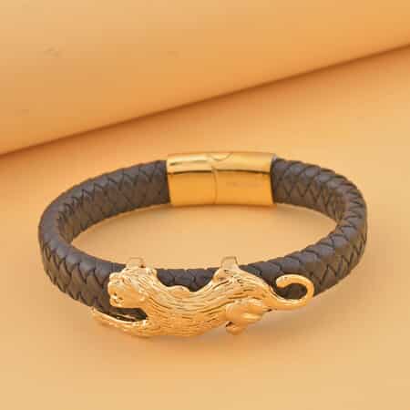 Bracelet Stainless Steel Gold Plated Hearts Womens Magnetic Bracelet 6.75 Wholesale Jewelry Website 6.75 Unisex