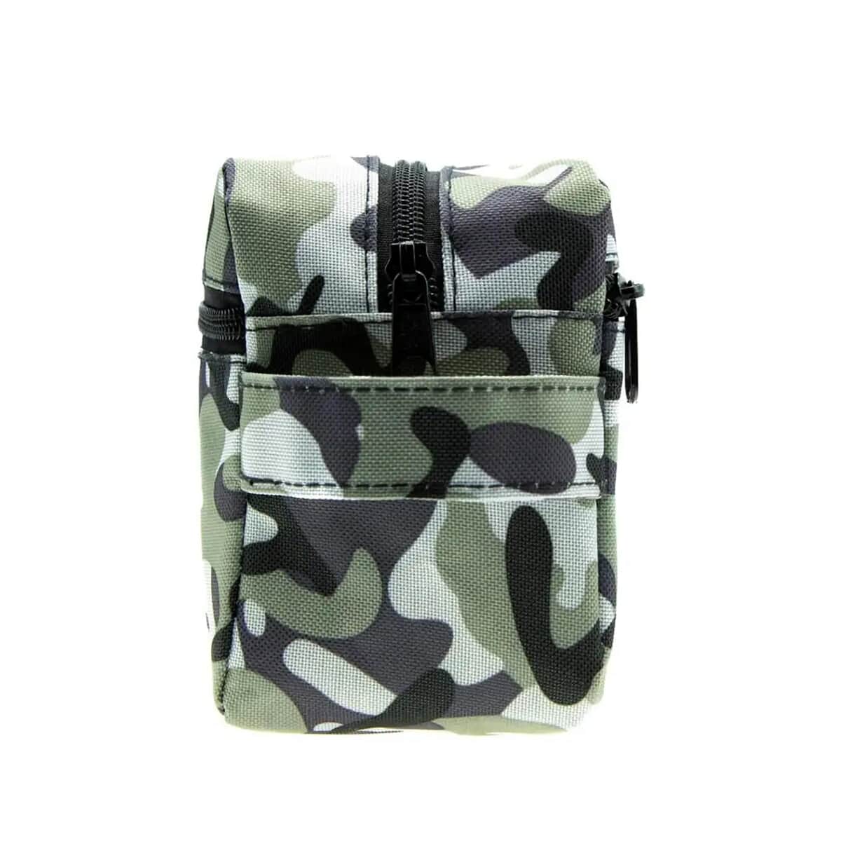Unisex Army Camo Green Dopp Kit With Black Zipper, Men's Dopp Kit Bag, Best Dopp Kit, Travel Organizer for Accessories and Toiletries, Men's Toiletry Bag image number 4