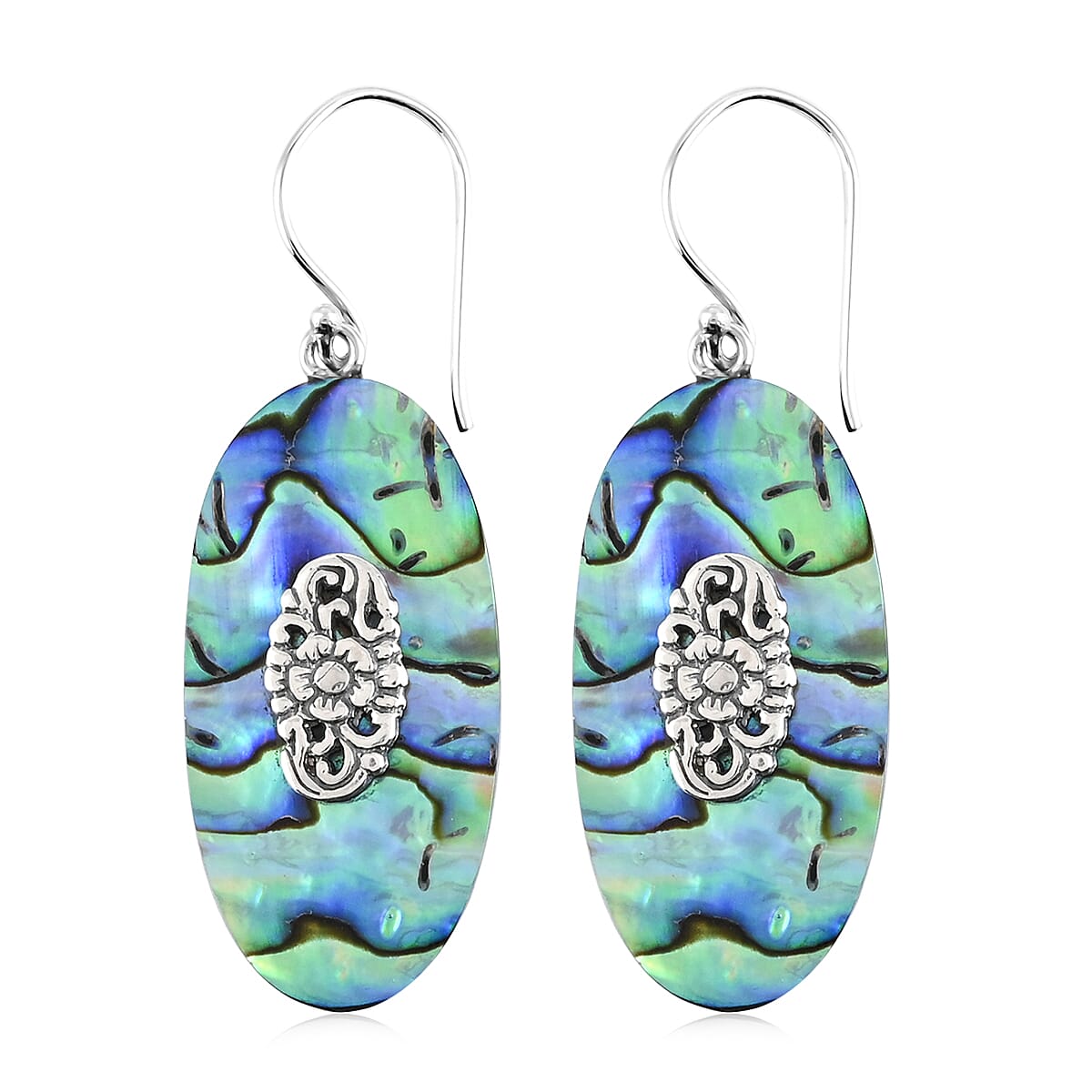 Abalone Shell Earrings in Sterling Silver image number 0