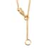 White Zircon Horse Necklace 36 Inches in Vermeil Yellow Gold Over Sterling Silver 0.07 ctw image number 0