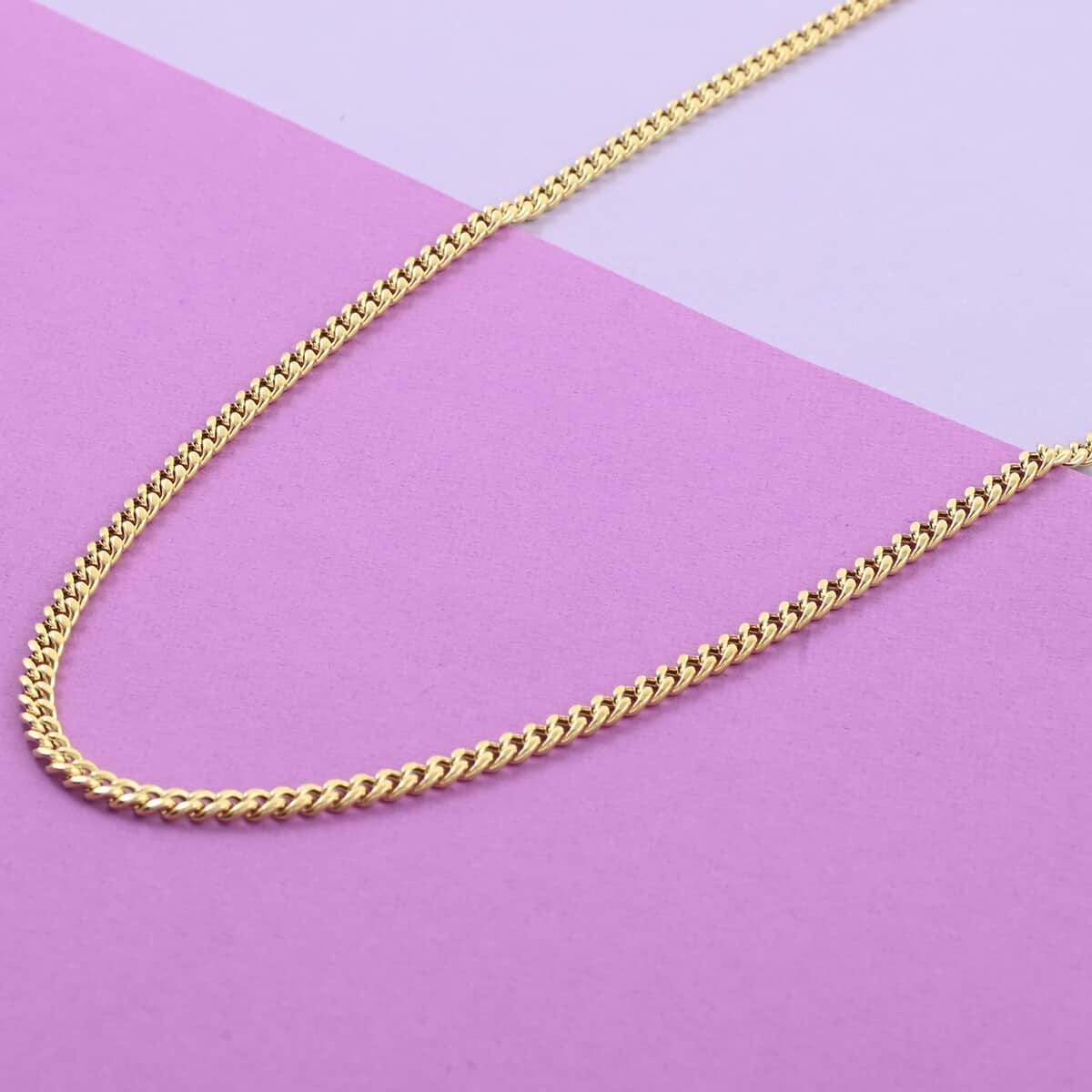 Vegas Closeout Deal 10K Yellow Gold 4.5mm Cuban Necklace 22 Inches 6.30 Grams image number 1