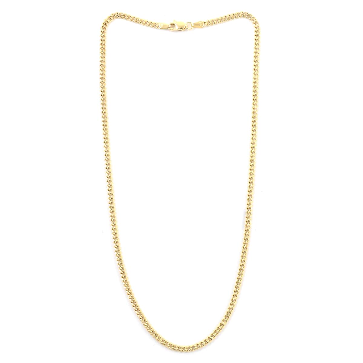 Vegas Closeout Deal 10K Yellow Gold 4.5mm Cuban Necklace 22 Inches 6.30 Grams image number 3