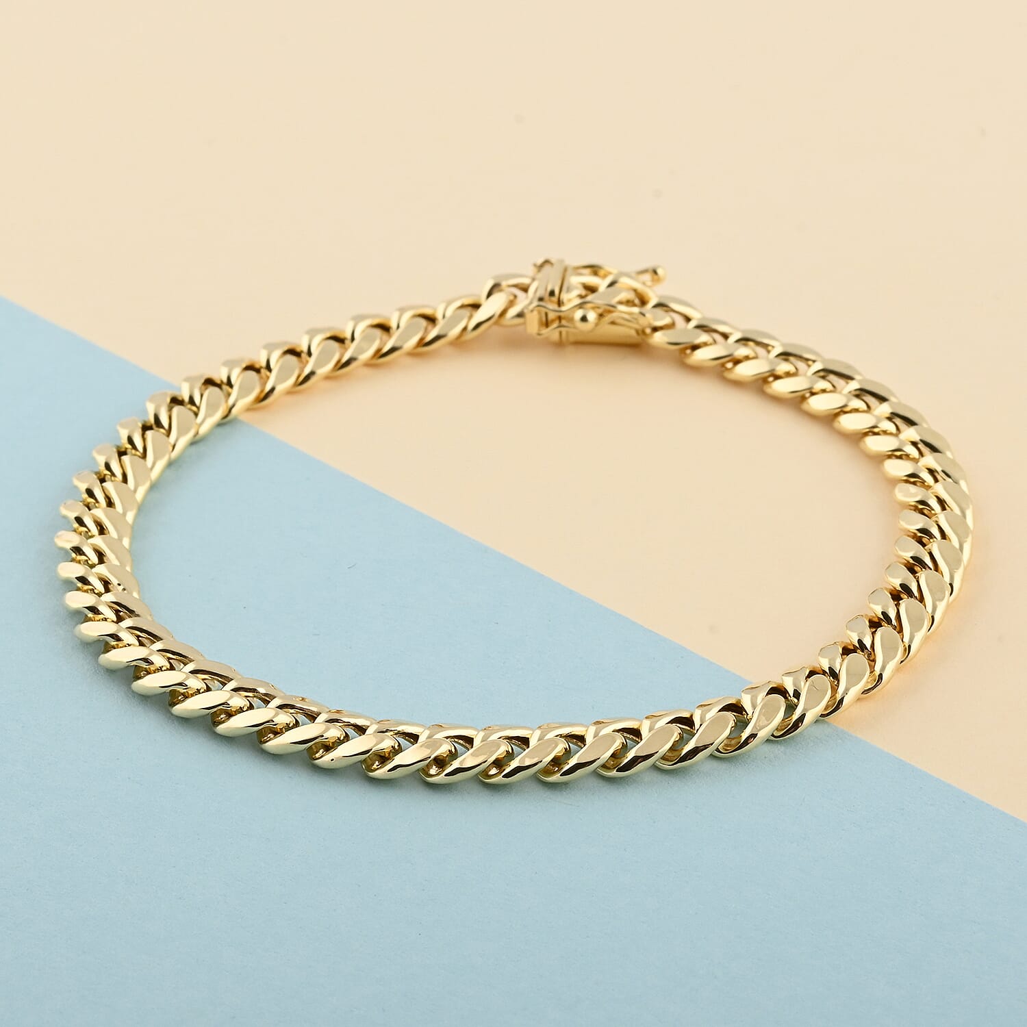 Vegas Closeout Deal 10K Yellow Gold 6mm Miami Cuban Bracelet (8.00 In) 8.20 Grams