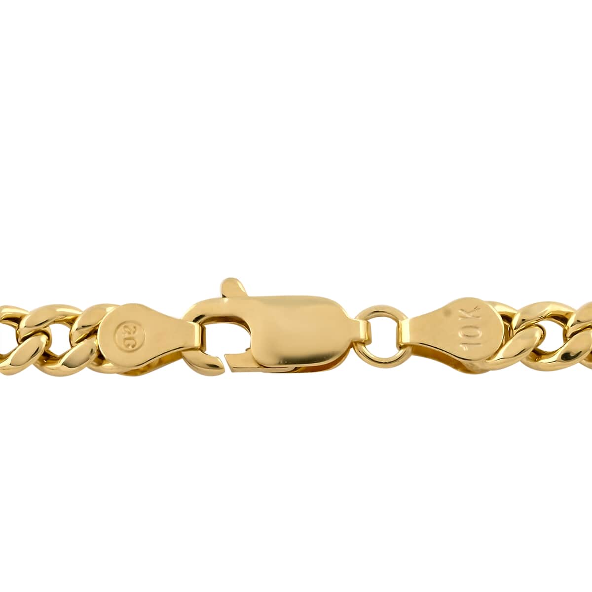 VEGAS CLOSEOUT DEAL 10K Yellow Gold 4.5mm Miami Bracelet (7.50 In) 3.80 Grams image number 3