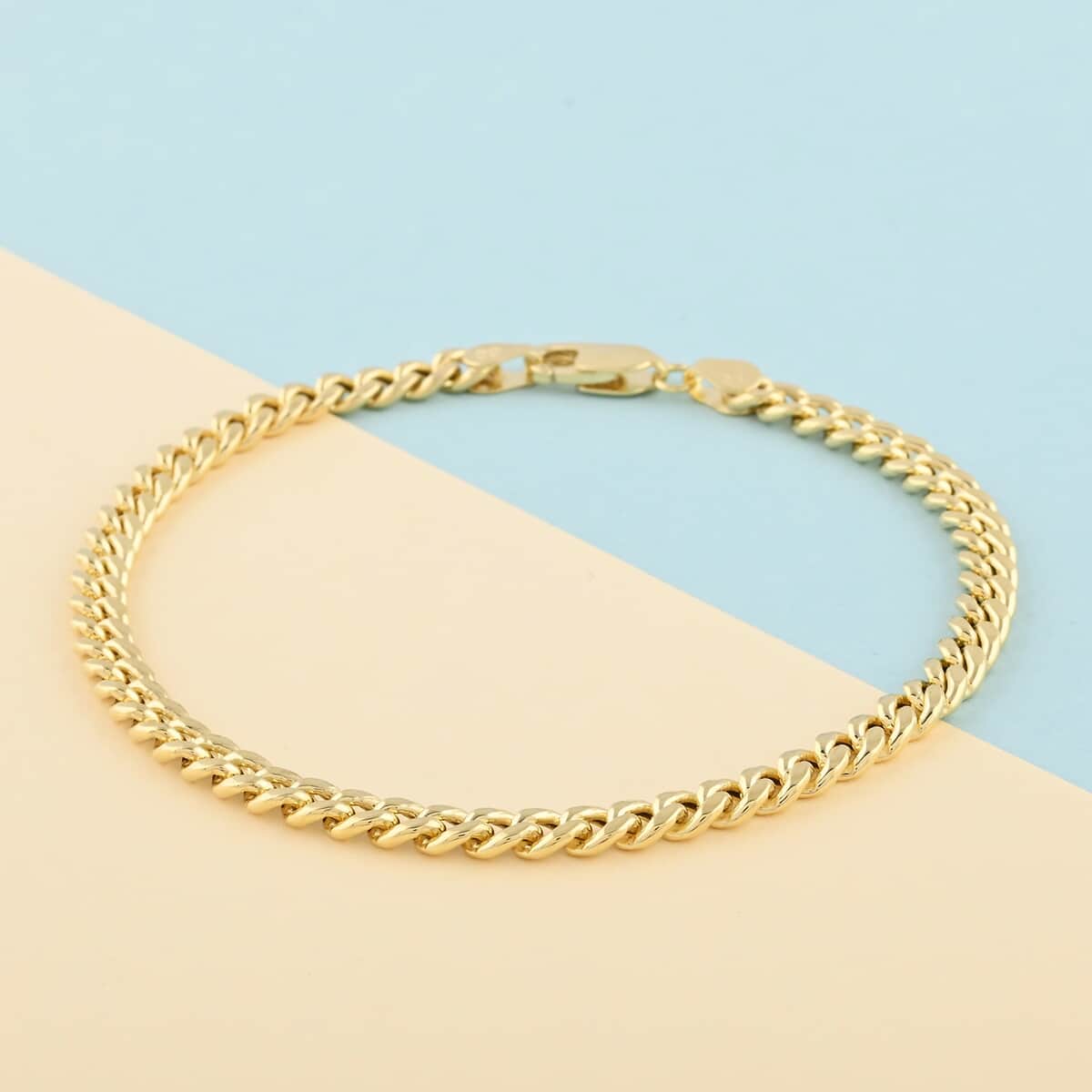 10K Yellow Gold 4.5mm Miami Bracelet (8.00 In) 4.10 Grams image number 1