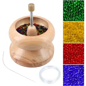 Gem Workshop Wooden Bead Spinner with Steel Needle and Fish Wire