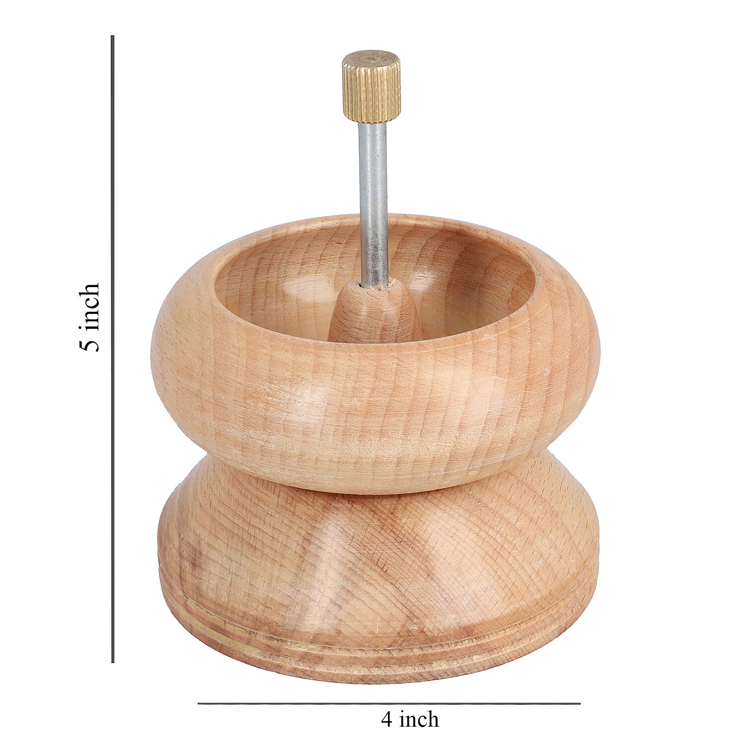 Gem Workshop Wooden Bead Spinner with Steel Needle and Fish Wire